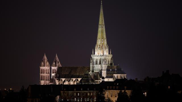 Kathedrale Autun Night