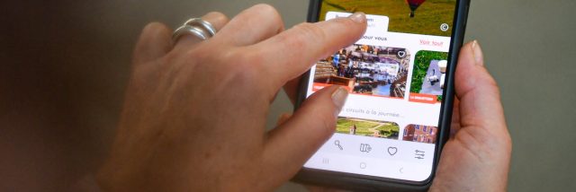 De Route 71-applicatie kan worden gedownload van Android en Apple Stores en is een bron van informatie om het erfgoed en de rijkdom van het departement te ontdekken. Foto Ketty Beyondas 1702672825