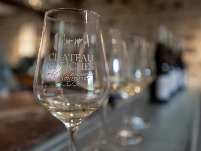 tasting at chateau de couches